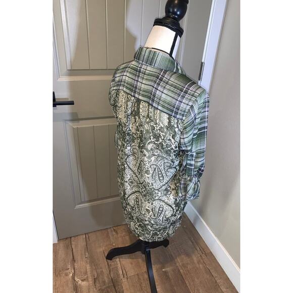 Band of Gypsies mixed print top - Picture 3 of 7